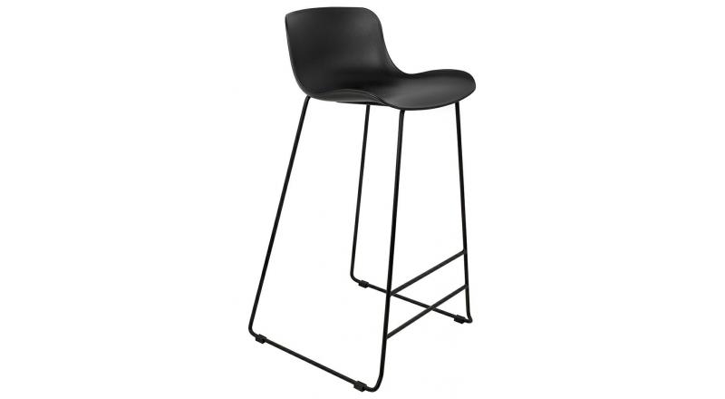 Krzesło barowe COMA czarne