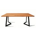 Stół DĘBOWY LOFT 1211 (160 cm x 90 cm x 75 cm)