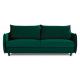Sofa EGO 3 osobowa rozkładana w modnym zielono-butelkowym kolorze