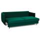Sofa EGO 3 osobowa rozkładana w modnym zielono-butelkowym kolorze