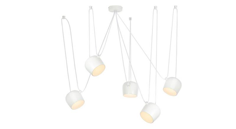 Lampa wisząca EYE 5 biała - LED, aluminium